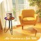 G128 12 in Round Glass Outdoor Side Table Mixed Color Pattern | Decorative Plant Stand, Small End Table for Garden Patio Porch Living Room